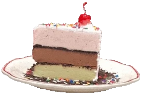 slice of cake on plate